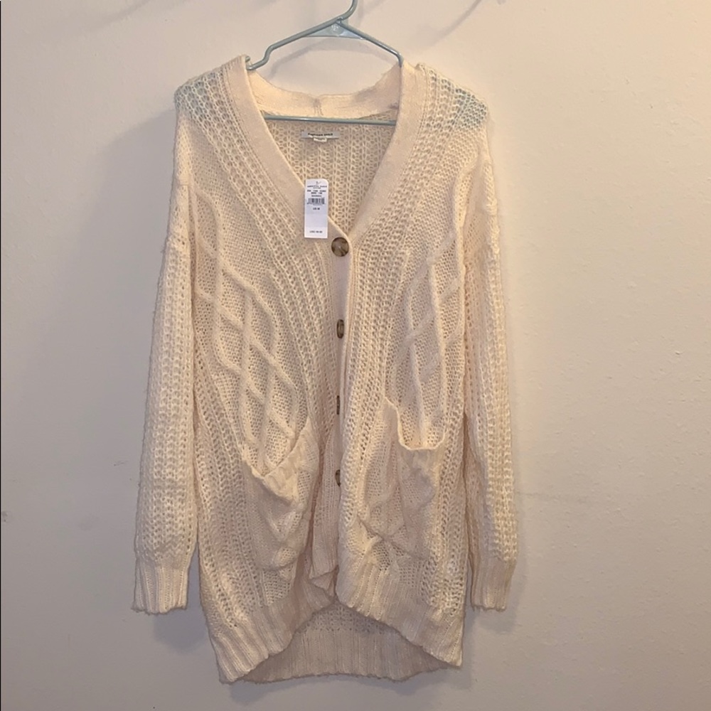 Brand New American Eagle Cream Cardigan